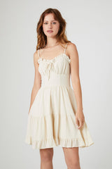 Ruffle-Trim Babydoll Dress