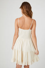 Ruffle-Trim Babydoll Dress