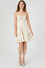 Ruffle-Trim Babydoll Dress