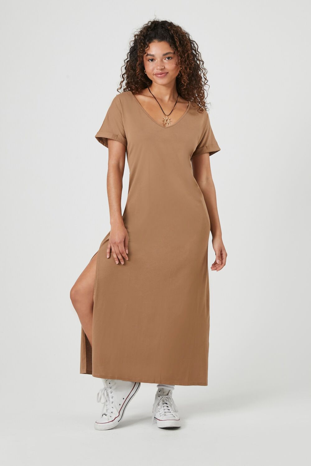 Side-Slit Maxi Dress
