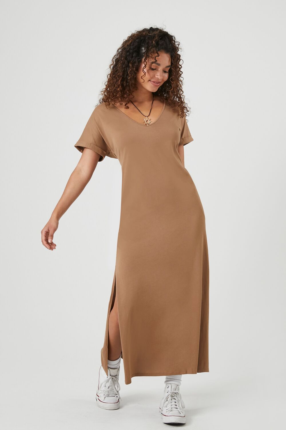 Side-Slit Maxi Dress