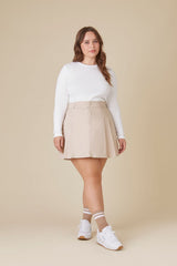 Plus Size Long-Sleeve Uniform Top