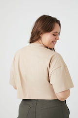 Plus Size Chain Cutout Tee