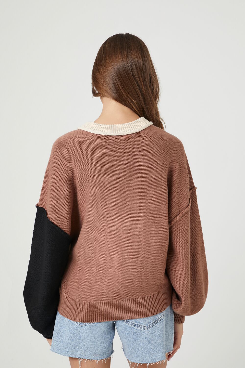 Colorblock Slouchy Sweater