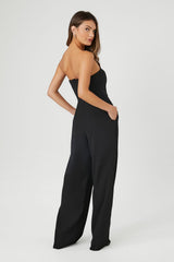 Strapless Wide-Leg Jumpsuit