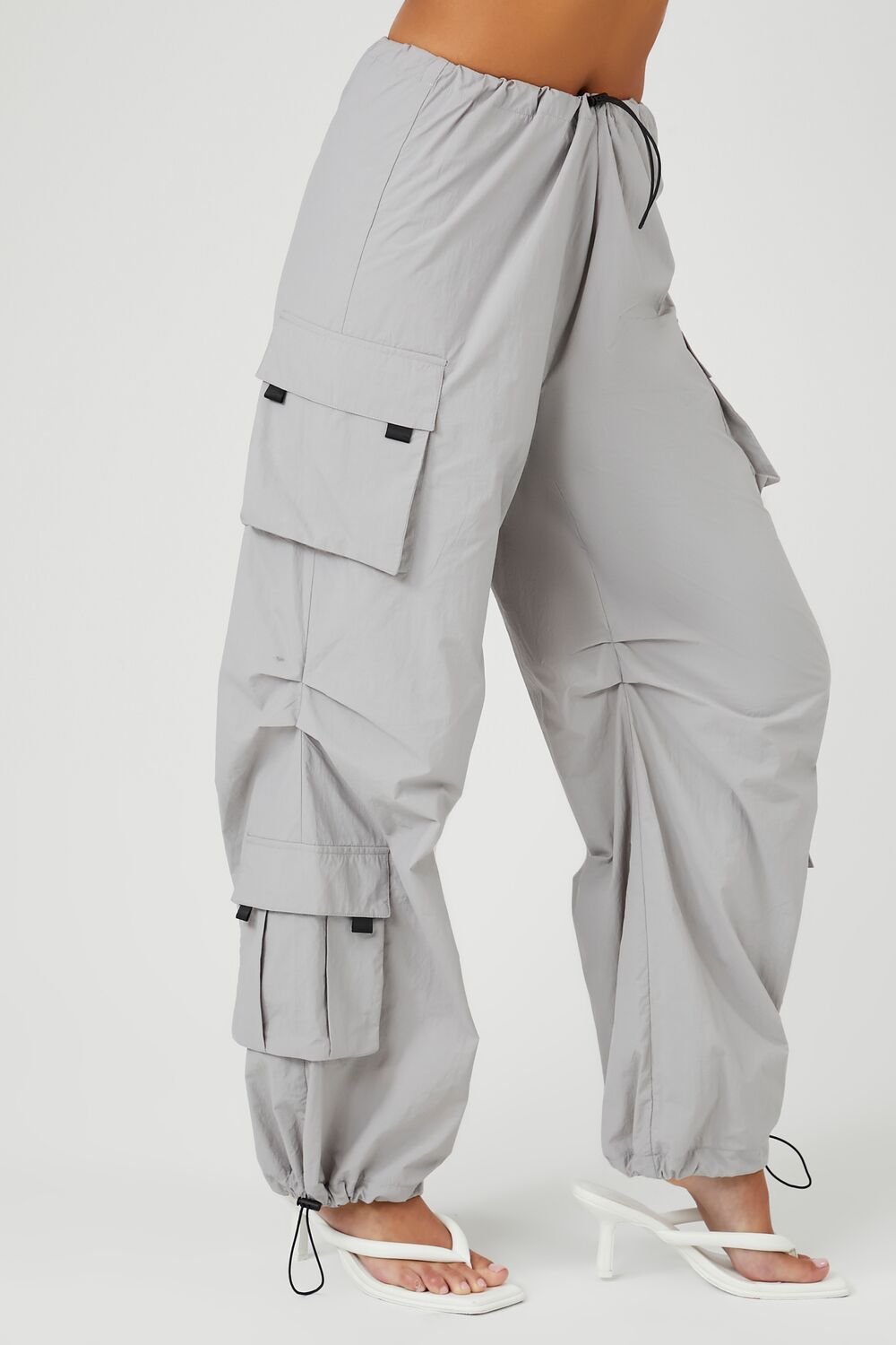 Toggle Drawstring Cargo Joggers