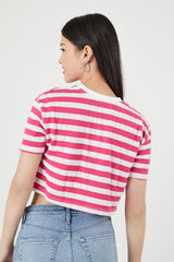Striped Cropped Tee