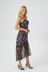 Ditsy Floral Midi Slip Dress