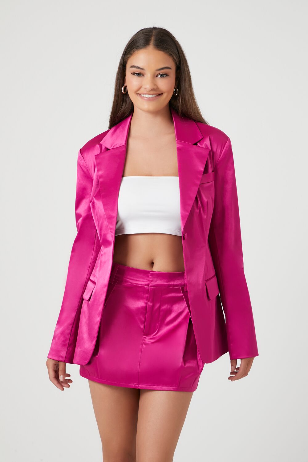 Satin Mini Skirt