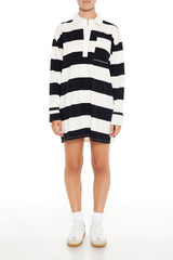 Striped Polo Shirt Dress