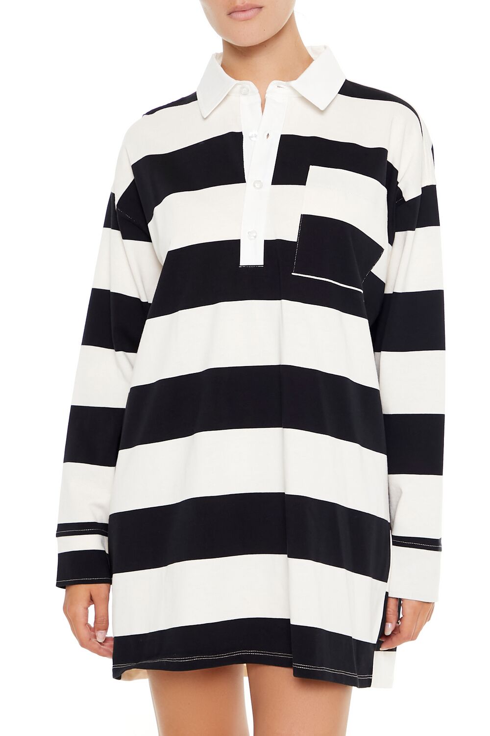 Striped Polo Shirt Dress
