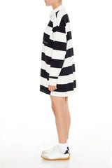 Striped Polo Shirt Dress