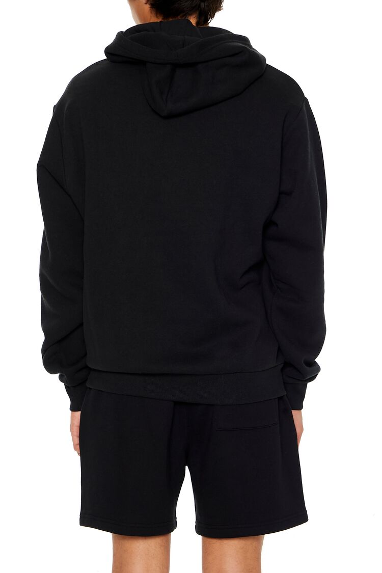 Cotton-Blend Drop-Sleeve Hoodie