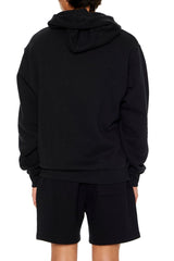Cotton-Blend Drop-Sleeve Hoodie