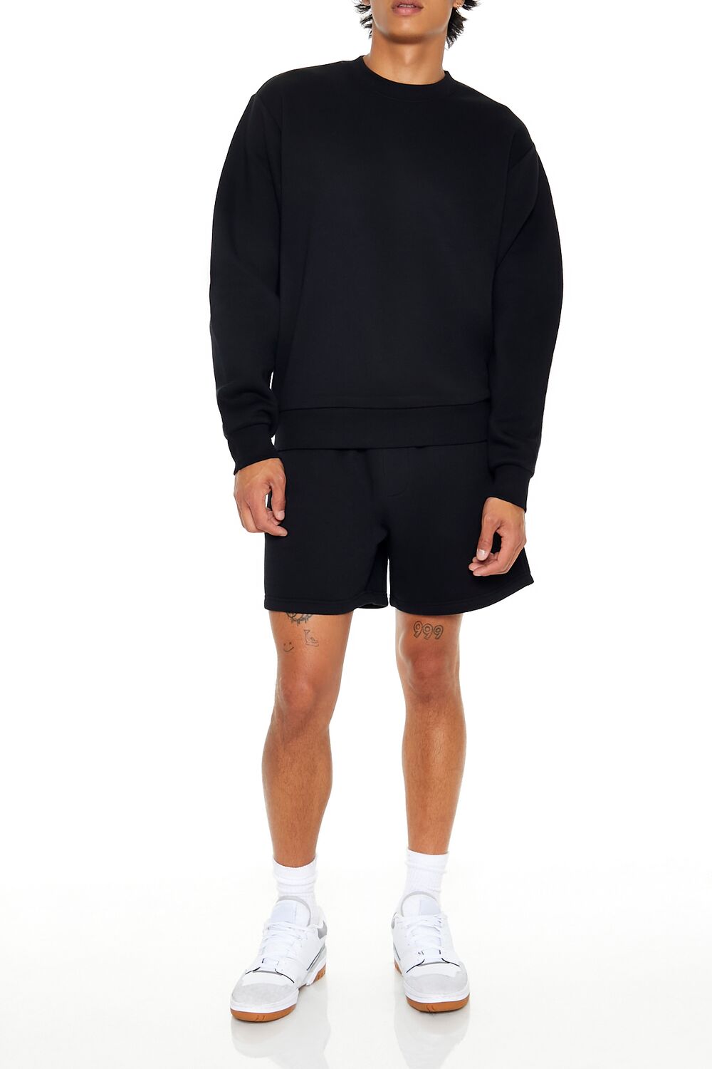 Cotton-Blend Crew Pullover