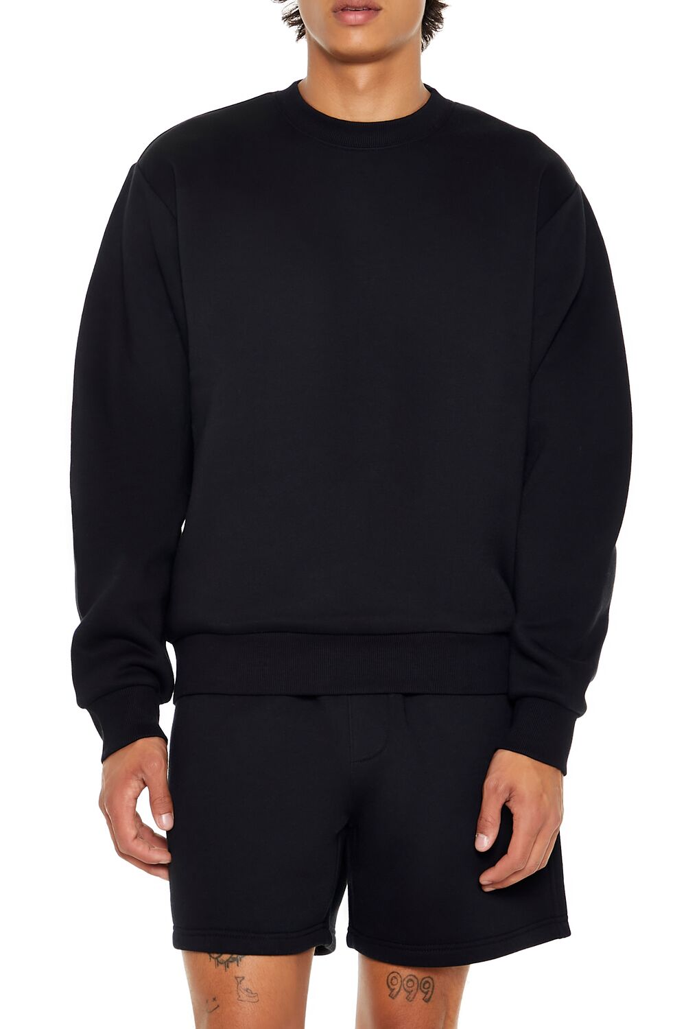 Cotton-Blend Crew Pullover