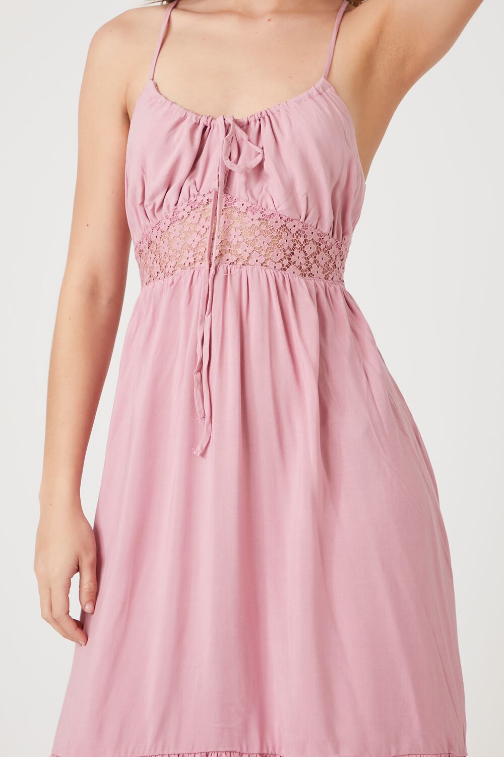 Flounce Crisscross Midi Dress