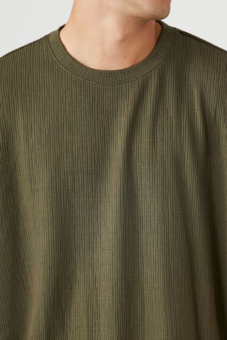 Textured Knit Crew Tee