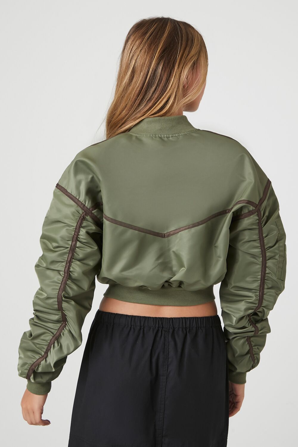 Cropped Bomber Jacket