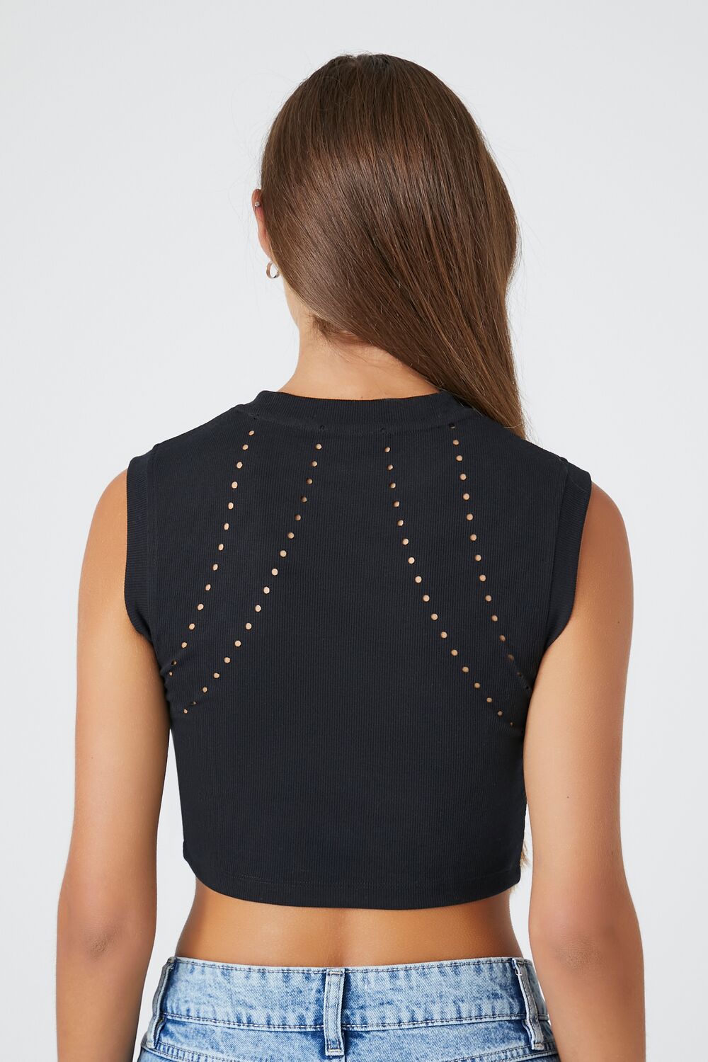 Ribbed Cutout Tank Top