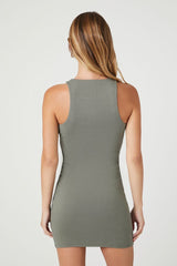 Cotton-Blend Mini Tank Dress