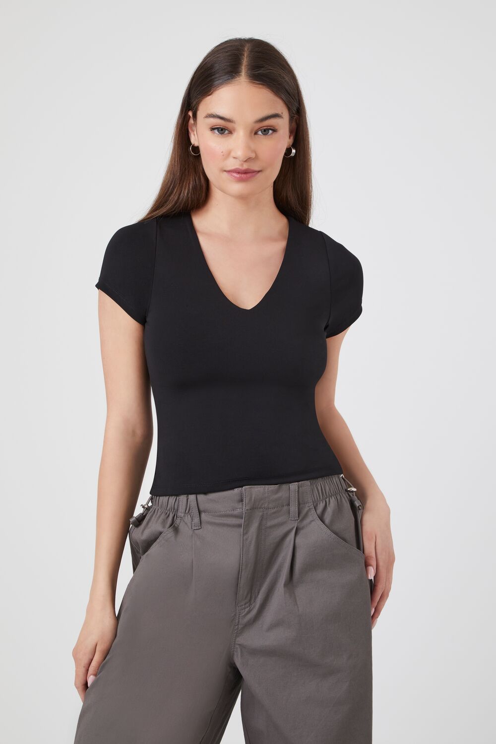 Fitted V-Neck Tee