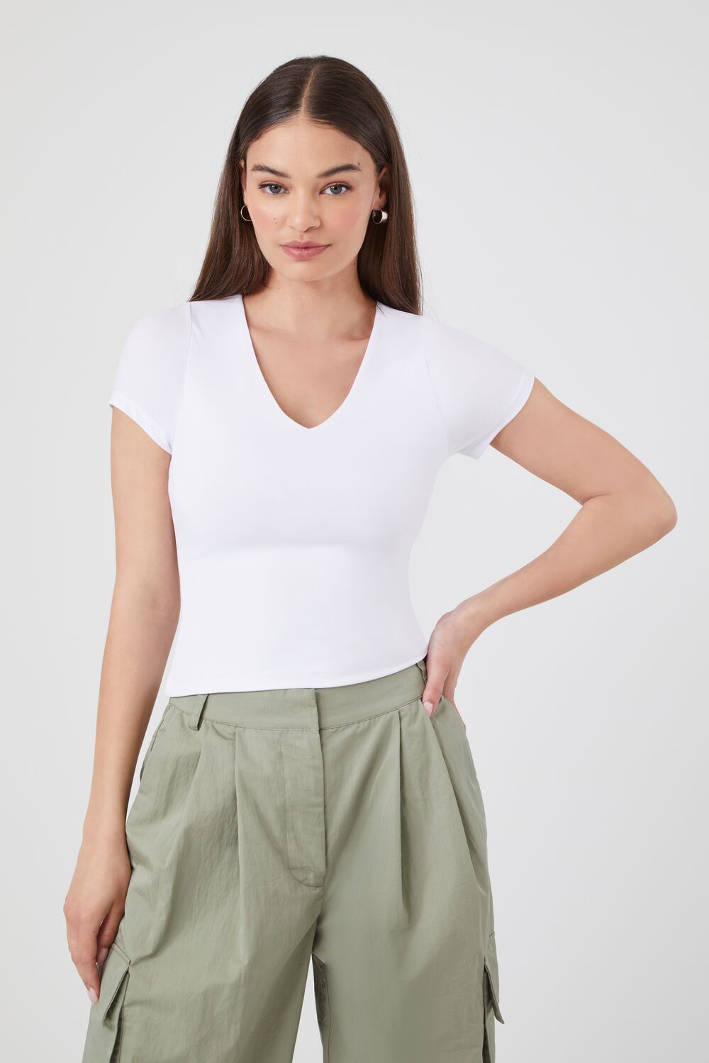 Fitted V-Neck Tee