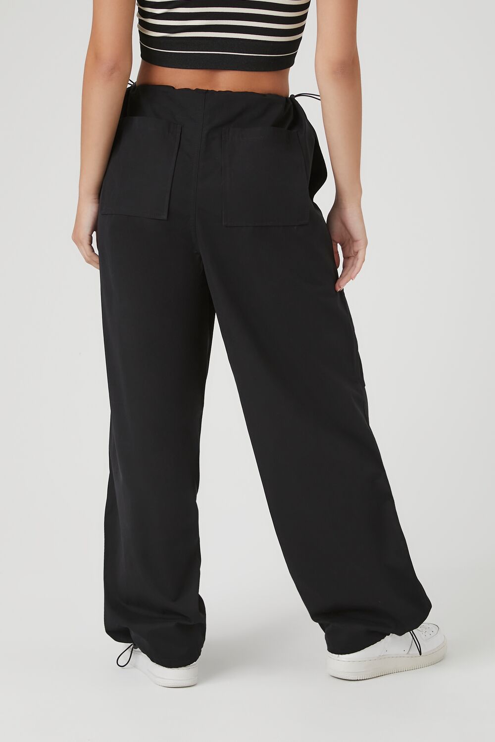 Toggle Drawstring Parachute Pants
