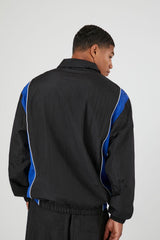 Striped Half-Zip Jacket