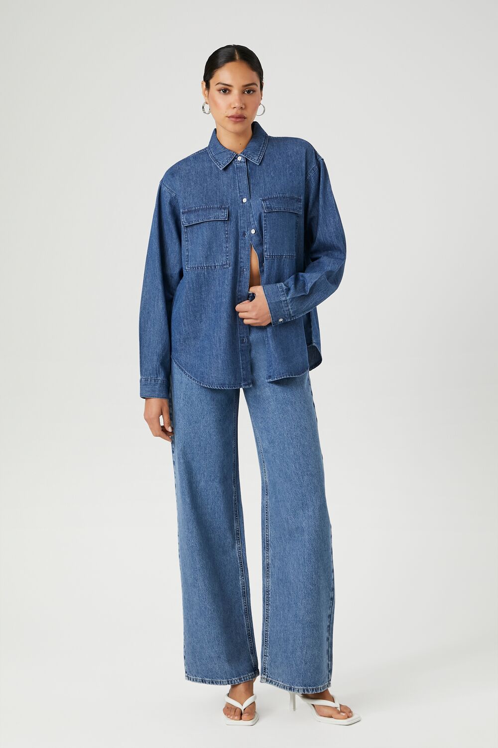 Denim Long-Sleeve Shirt