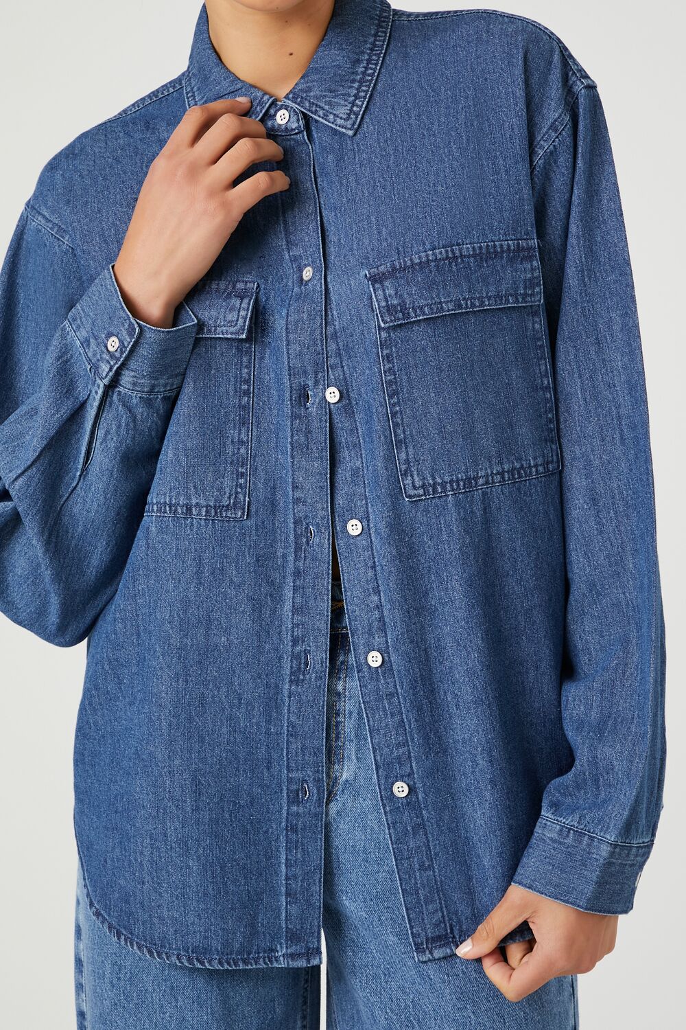 Denim Long-Sleeve Shirt