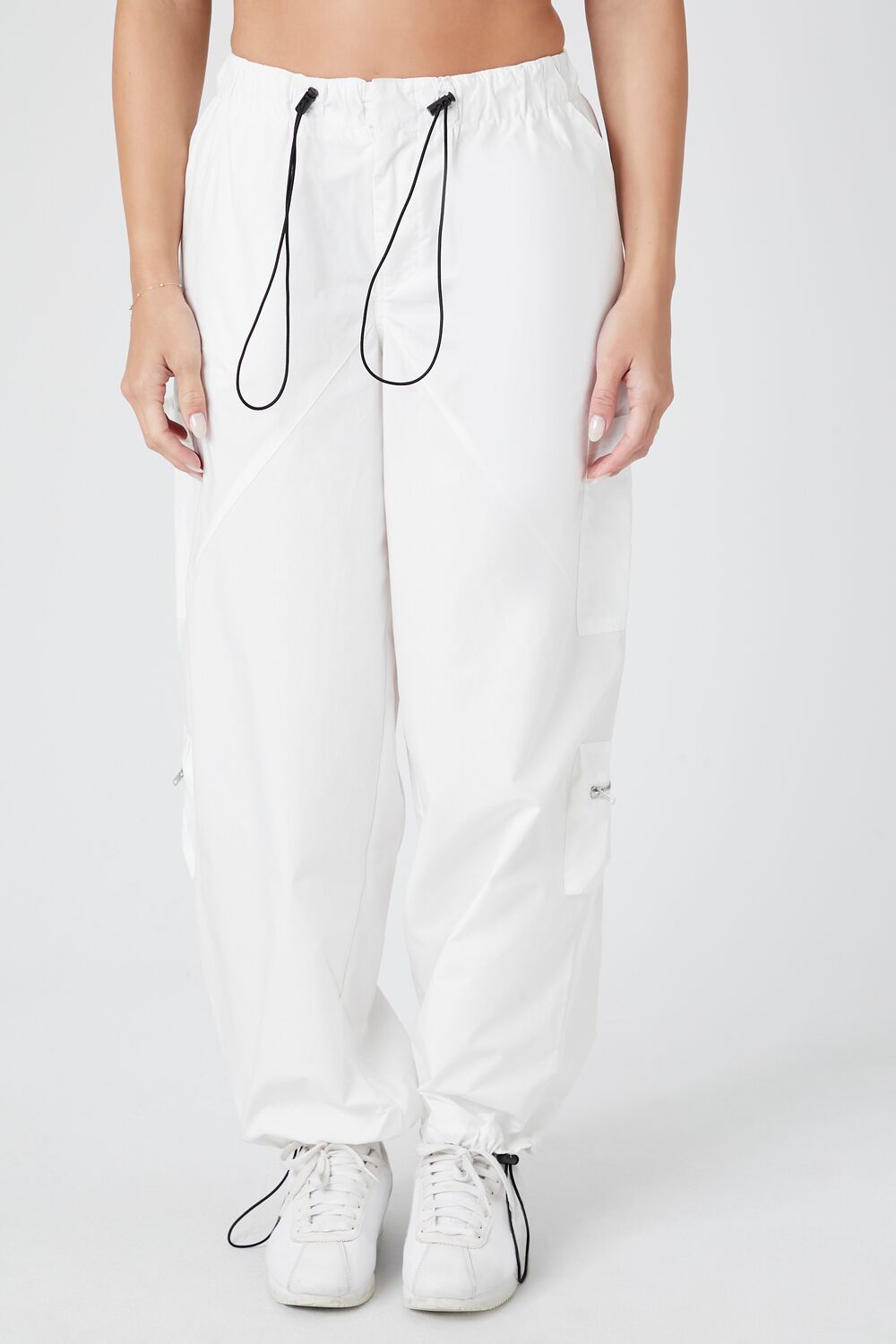 Toggle Drawstring Poplin Joggers