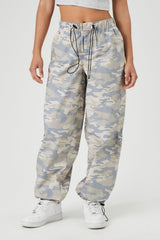 Toggle Drawstring Camo Joggers