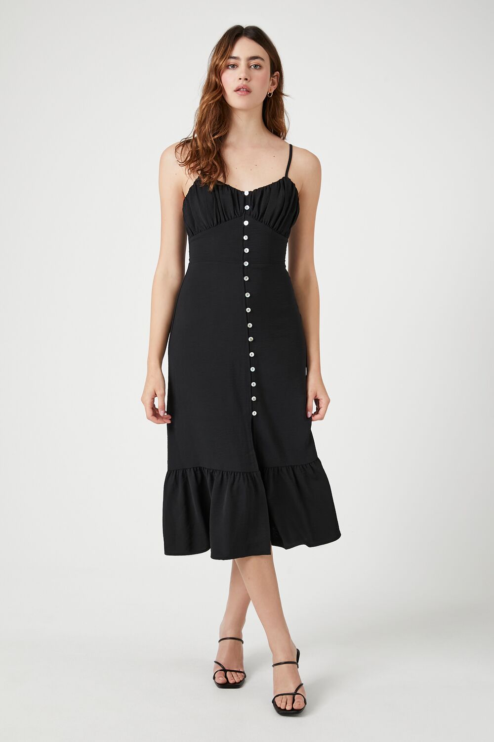 Flounce Midi Cami Dress