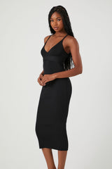 V-Neck Cami Midi Dress