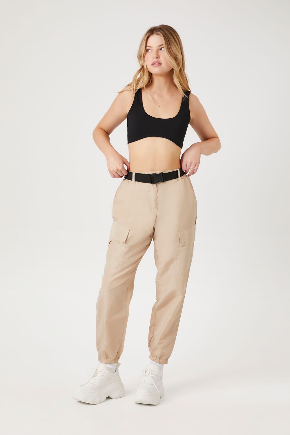Belted Cargo Joggers