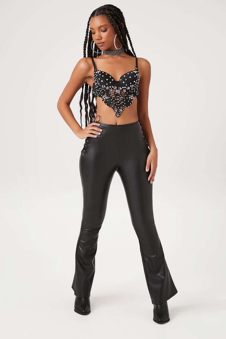 Faux Gem & Pearl Bustier Cami