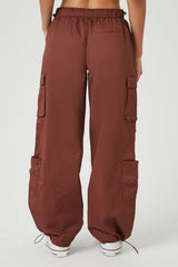 Wide-Leg Cargo Parachute Pants
