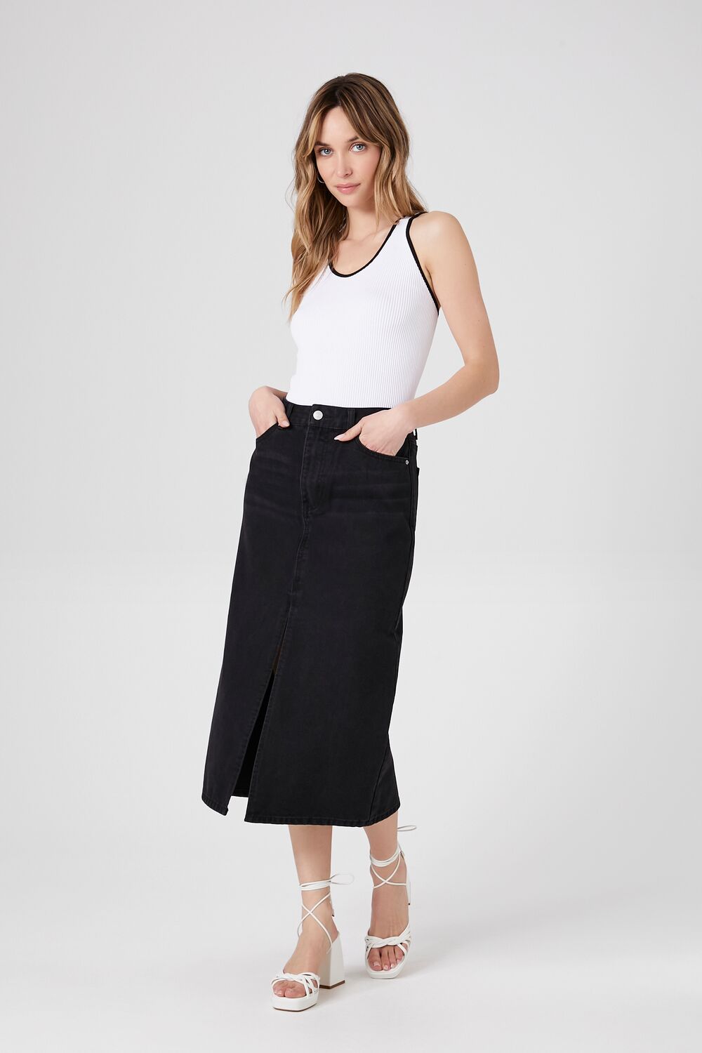 Ribbed Knit Crisscross Top