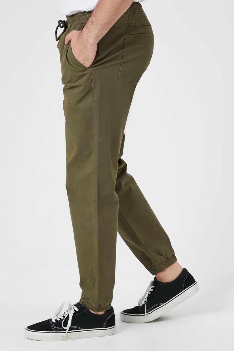 Twill Drawstring Joggers