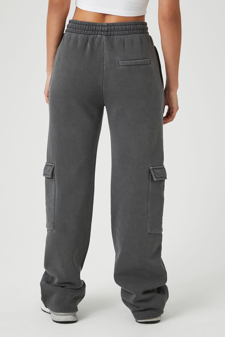 Fleece Drawstring Wide-Leg Pants