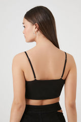 Ruched Corset Cropped Cami