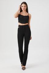 Ruched Corset Cropped Cami