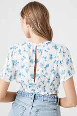 Floral Print Crop Top