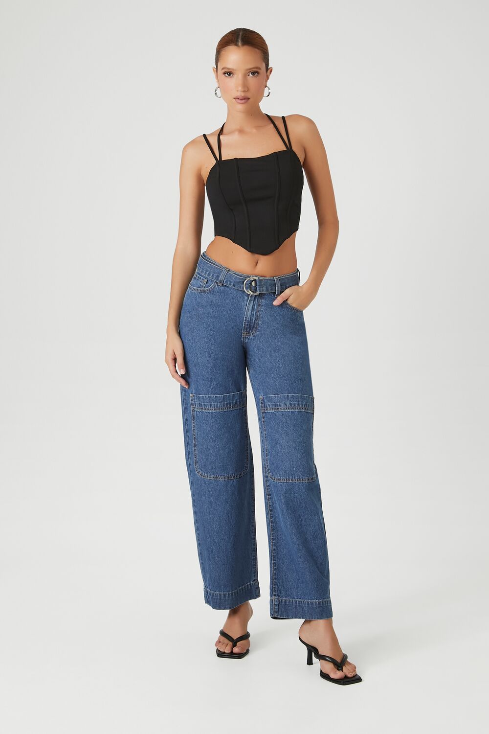 Corset Halter Cropped Cami