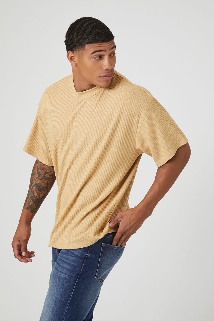 Waffle Knit Crew Tee