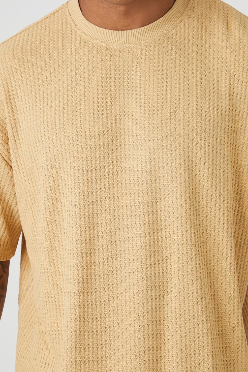 Waffle Knit Crew Tee