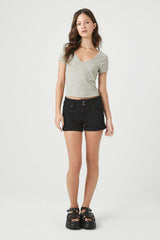 Striped Rib-Knit Tee