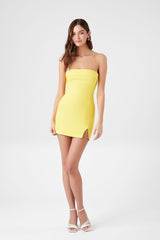 Foldover Tube Mini Dress