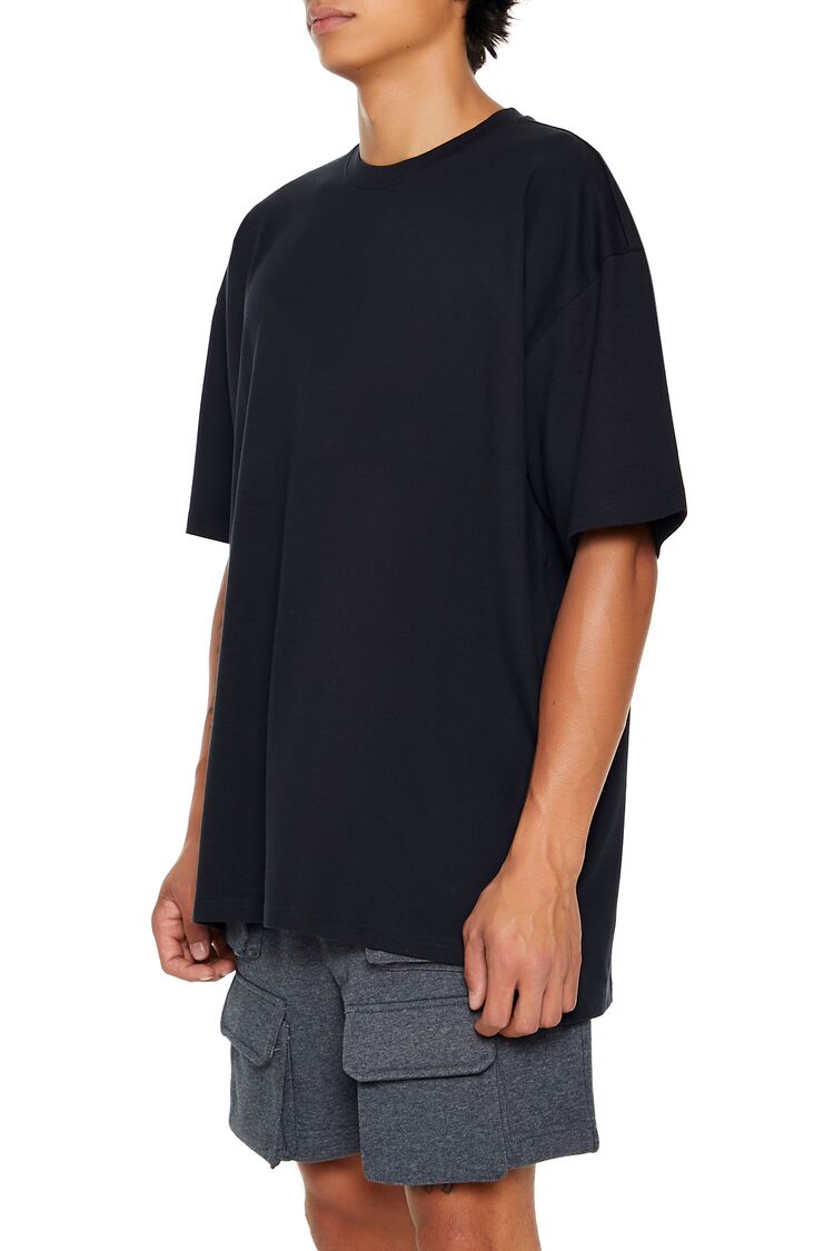 Cotton Crew High-Low Hem Tee
